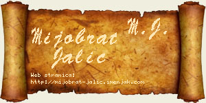 Mijobrat Jalić vizit kartica